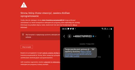SMS z numeru 607699933 to podstęp. Nie klikaj linku