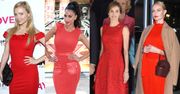 Gwiazdy uwielbiają czerwone sukienki