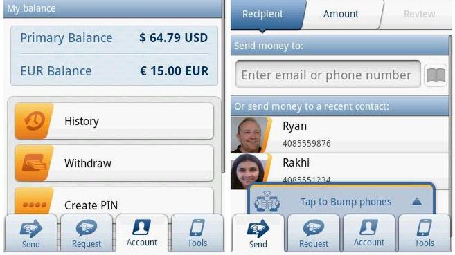 Nowy PayPal 2.0 dla Androida z usługą Bump 1