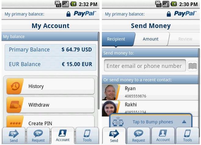 Nowy PayPal 2.0 dla Androida z usługą Bump