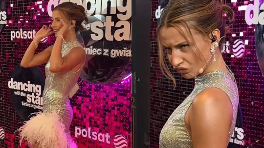 Julia Wieniawa kokieteryjnie do proszących ją o uśmiech fotoreporterów: "MI SIĘ ZAWSZE WYDAJE, ŻE JA SIĘ UŚMIECHAM" (WIDEO)