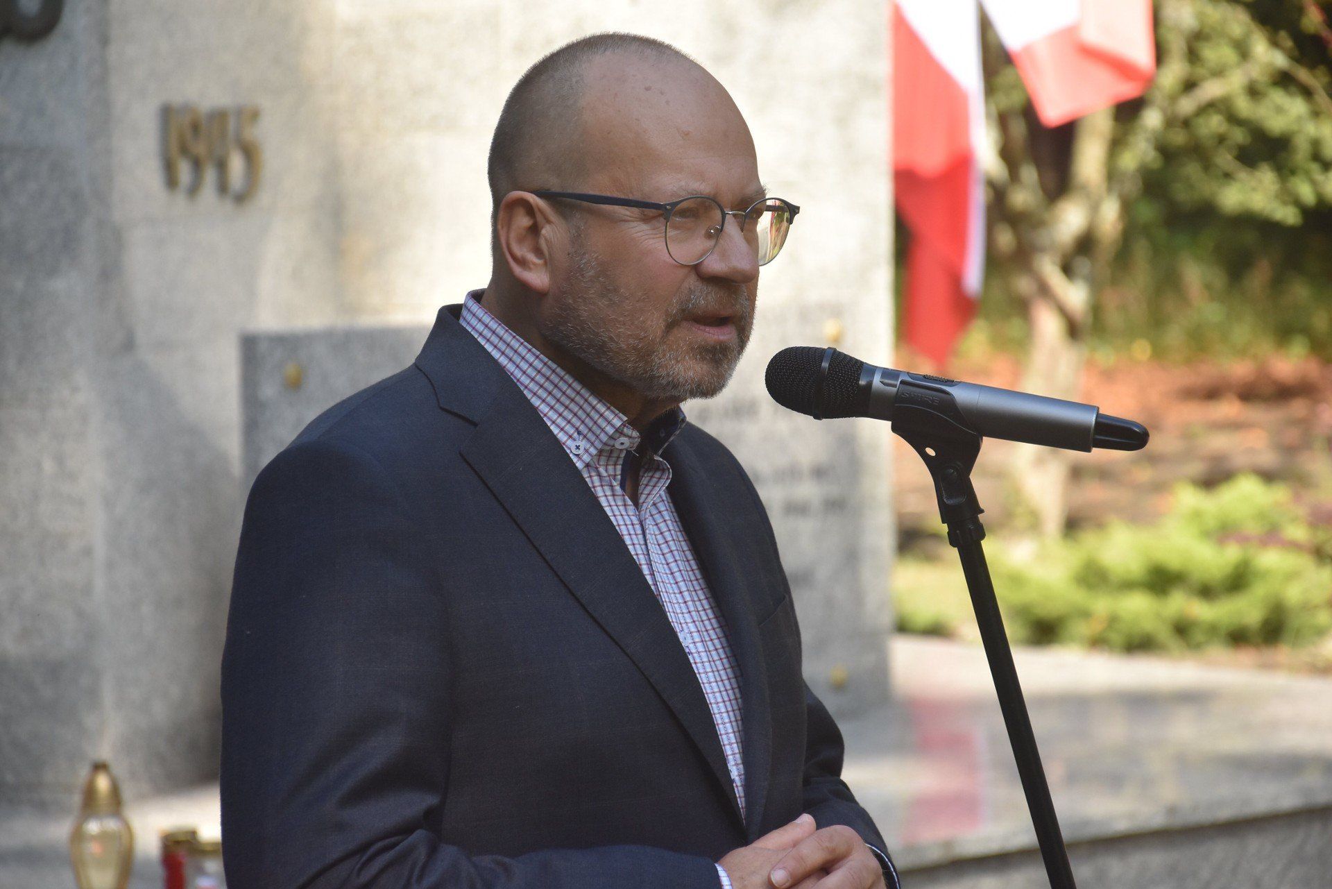 Mariusz Kondziela, dyrektor Muzeum Śremskiego przypominał w swoim wystąpieniu, jak wyglądały pierwsze dni niemieckiej okupacji w naszym mieście.