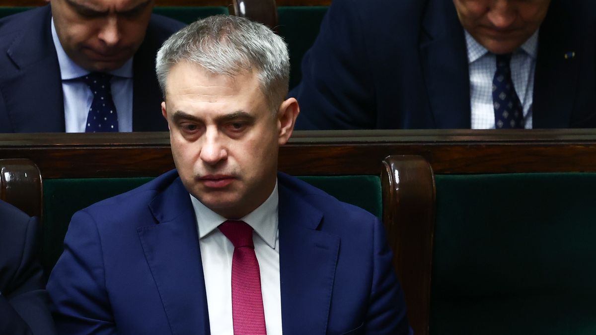Polish Minister of Digital Affairs Krzysztof Gawkowski during the Polish Parliament session in Warsaw, Poland on October 16, 2024. (Photo by Jakub Porzycki/NurPhoto via Getty Images)