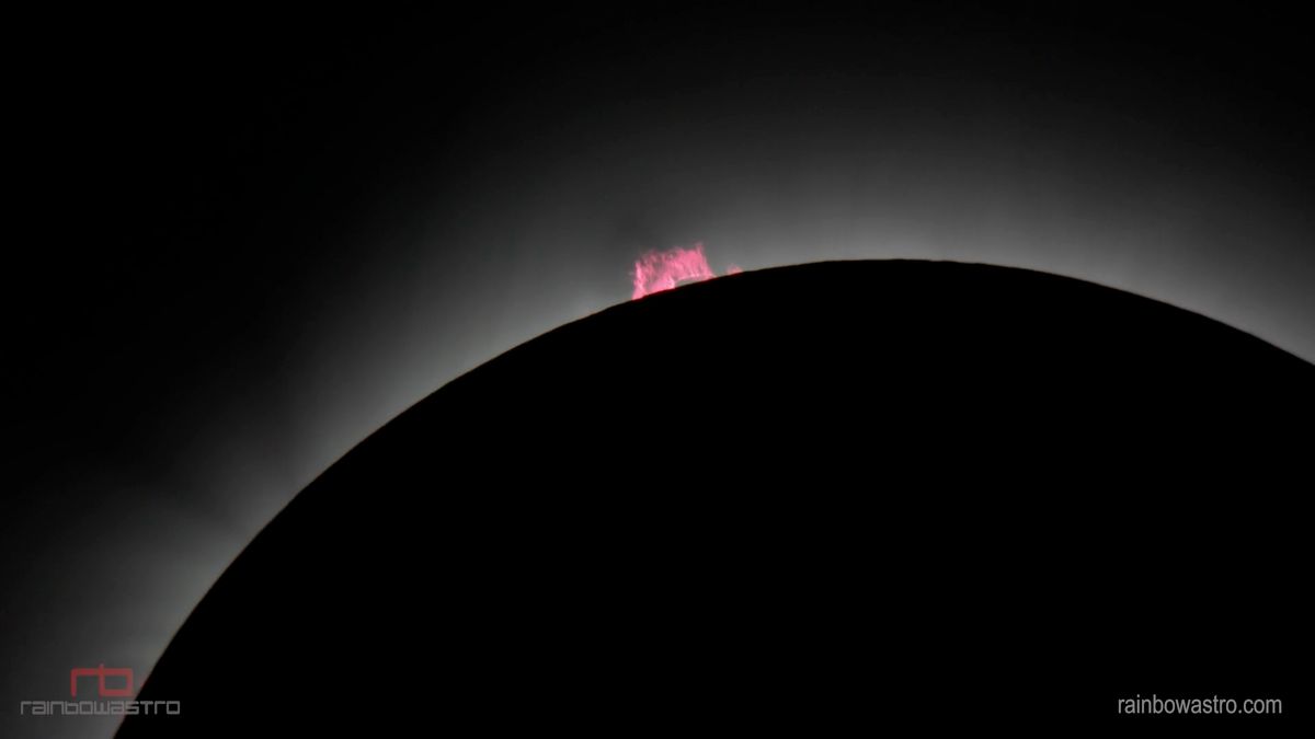 Tak wyglądało zaćmienie słońca - w 4K i w dużym zbliżeniu 1