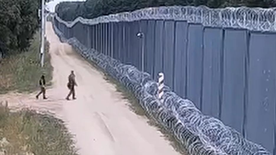 Nagranie z próby uszkodzenia zapory na granicy