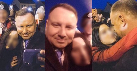 Kobieta z Twittera publikuje zdjęcia z Andrzejem Dudą i wyznaje: "Mieć Cię tak blisko, poczuć ciepło Twojej szyi na moich ustach…"