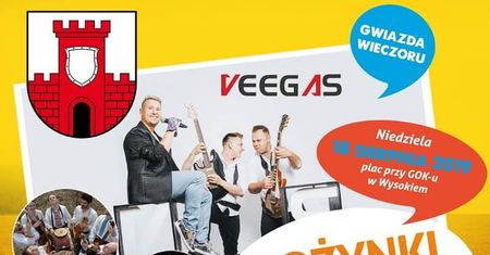 Dożynki Gminy Wysokie 2019. Gwiazda wieczoru zespół Veegas