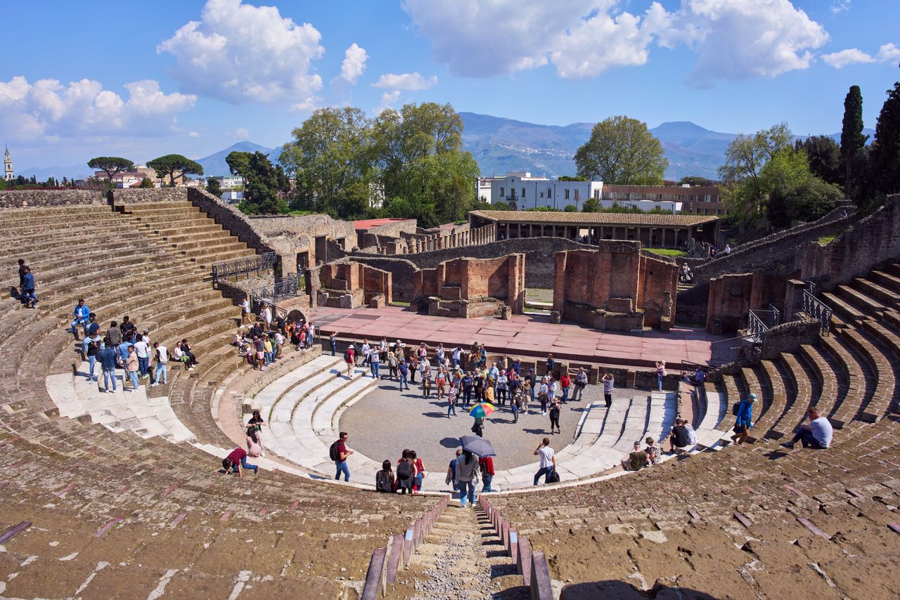 Pompeii are visited by millions of tourists