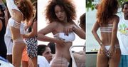 Seksowna Rihanna na plaży (ZDJĘCIA)