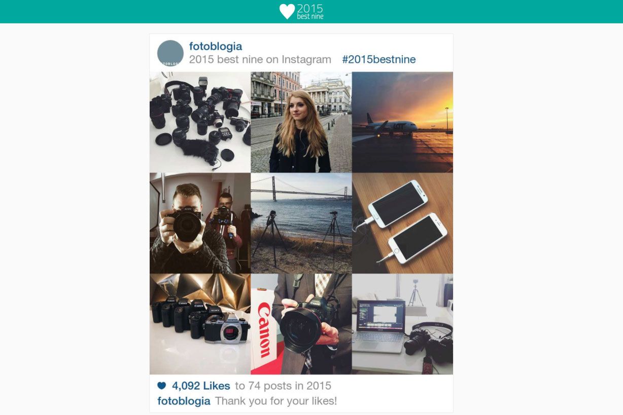 Zobacz 9 swoich najlepszych zdjęć na Instagramie w 2015 roku
