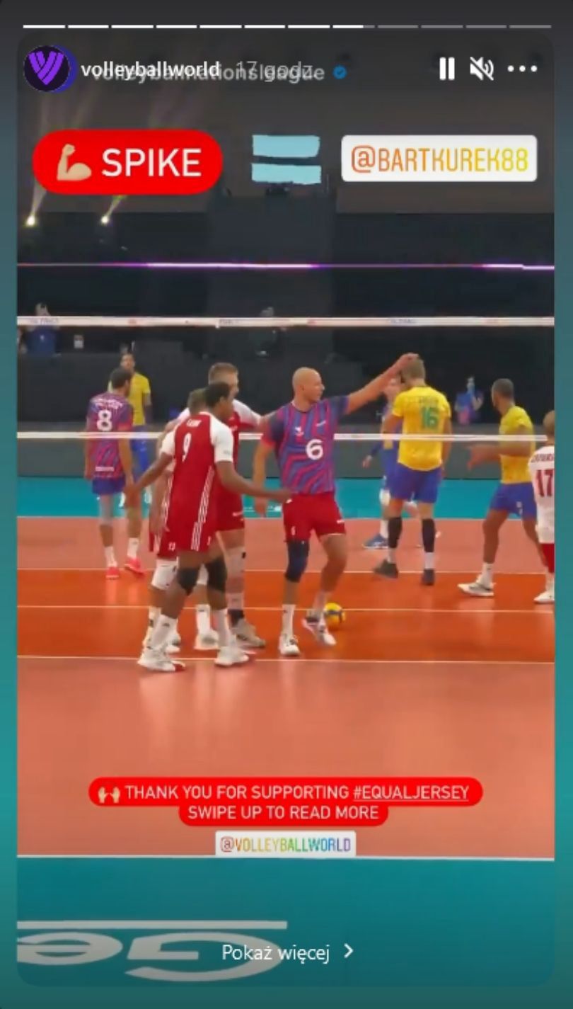 Liga Narodów. Bartosz Kurek wystąpił w wyjątkowej koszulce