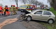Inowrocław: Poranny wypadek na trasie do Torunia. Są ranni