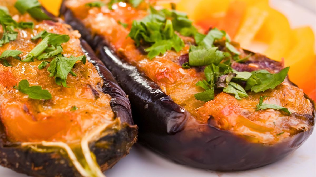 Faszerowane bakłażany - świetny pomysł na wegetariański obiad