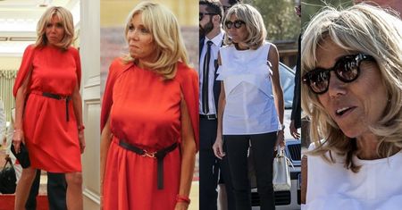 Brigitte Macron w dwóch stylizacjach w Grecji. Która lepsza? (ZDJĘCIA)