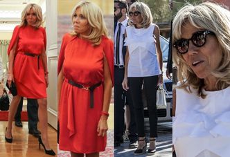 Brigitte Macron w dwóch stylizacjach w Grecji. Która lepsza? (ZDJĘCIA)