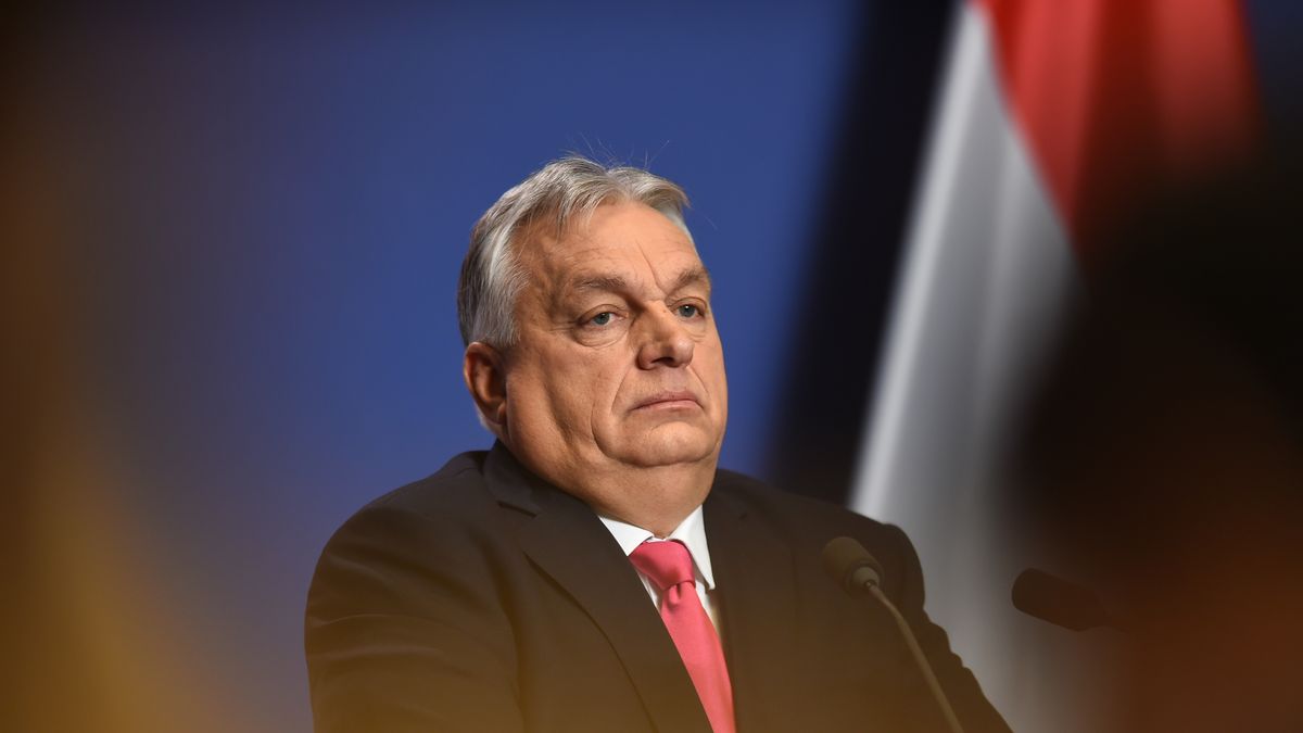 Viktor Orban, Hungary's prime minister delivers a speech on January 5, 2026 in Budapest, Hungary. Orban is holding the international press conference marking the start of the new year.  (Photo by Balint Szentgallay/NurPhoto via Getty Images)