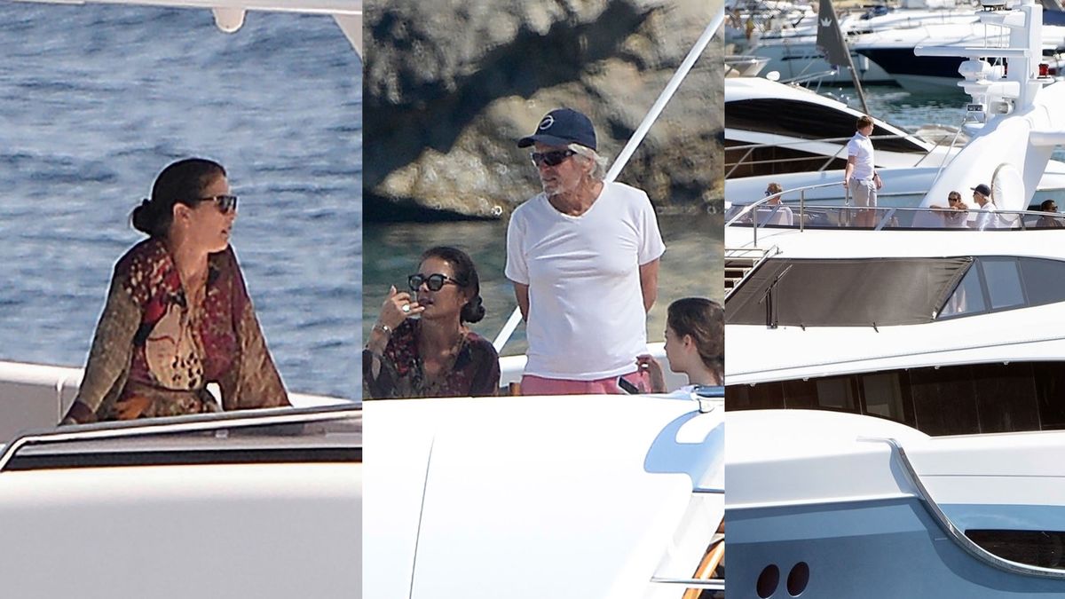 Catherine Zeta Jones z rodziną na jachcie