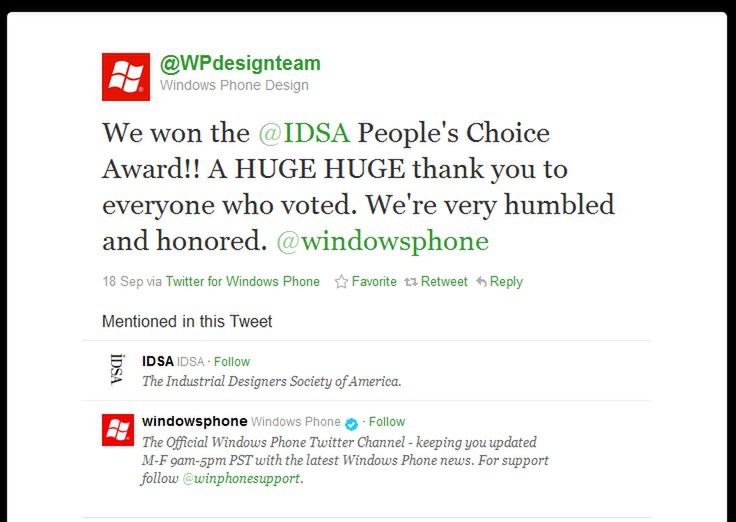 Windows Phone 7 wygrywa trzy nagrody w konkursie IDEA 2011 2