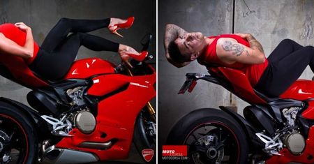 Damsko-męska sesja na Ducati Panigale