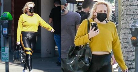 Przebrana za osę (?) Rebel Wilson przemierza Beverly Hills, świecąc odchudzonym brzuszkiem (ZDJĘCIA)