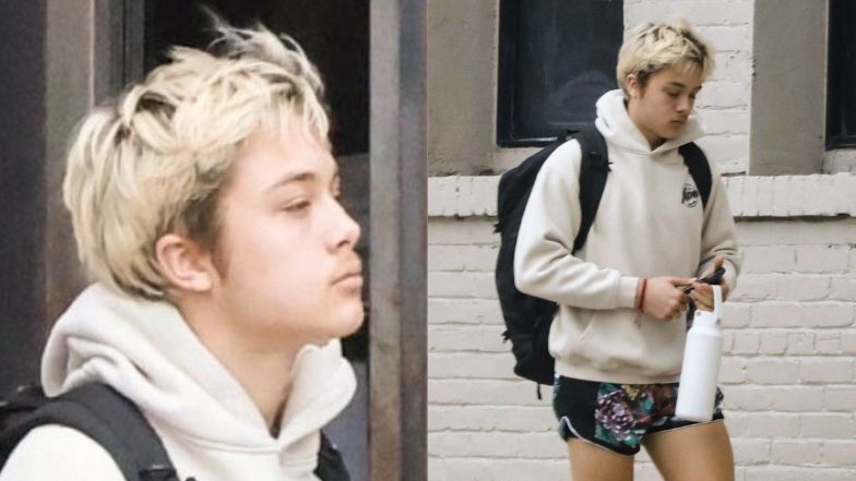 Knox Jolie-Pitt maszeruje na trening z tajskiego boksu