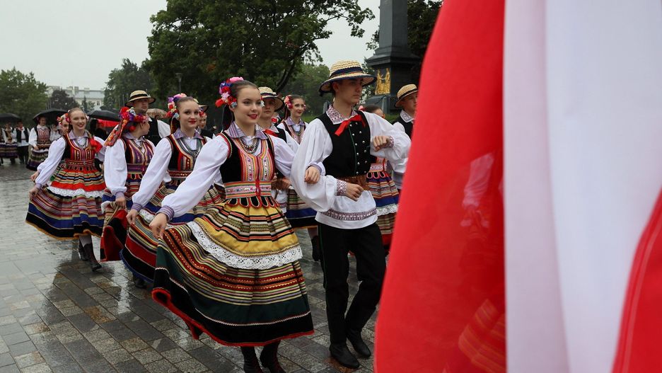 Parada z okazji 39. Międzynarodowych Spotkań Folklorystycznych w Lublinie