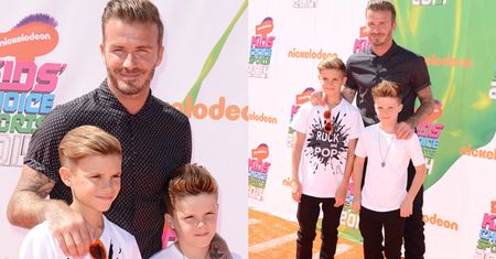 Beckham z synami na ściance! (FOTO)