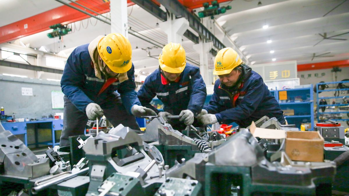 Nantong Enterprise Ramps Up Production Of Auto Parts To Meet Overseas Orders
NANTONG, CHINA - JANUARY 22: Employees produce auto parts to be exported to Poland at the factory of Jiangsu Haogao Machinery Co., Ltd. on January 22, 2024 in Nantong, Jiangsu Province of China. (Photo by Xu Hui/VCG via Getty Images)
VCG
china, export, manual worker, company