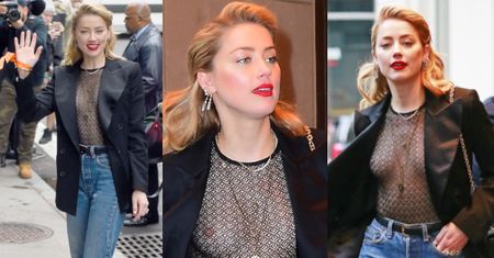 Amber Heard świeci sutkami podczas promocji "Aquamana"