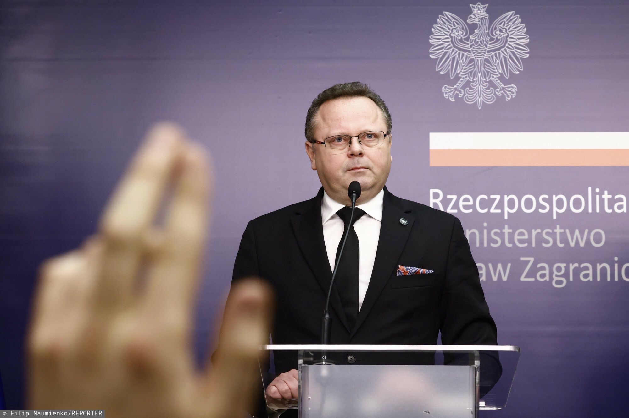 Ambasador Izraela wezwany do MSZ
05.04.2024 Warszawa Ambasador Izraela wezwany do MSZ po wypowiedziach o ataku w Strefie Gazy w ktorym zginal Polak wolontariusz World Central Kitchen Fot. Filip Naumienko/REPORTER
N/z: Andrzej Szejna
Filip Naumienko/REPORTER