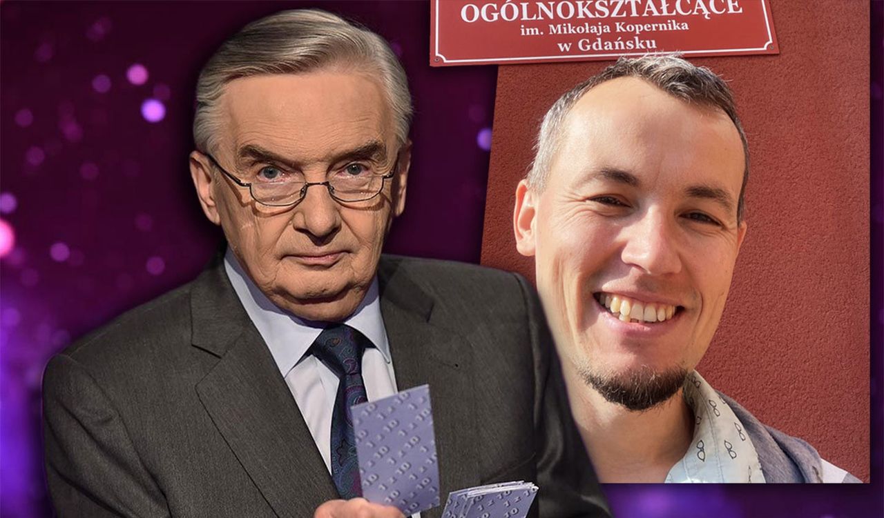 Tadeusz Sznuk prowadzi "Jednego z dziesięciu" od 28 lat. Powyższy fotomontaż jest, jak dotąd, najbliższym kontaktem, jaki autor tekstu miał z legendarnym prezenterem