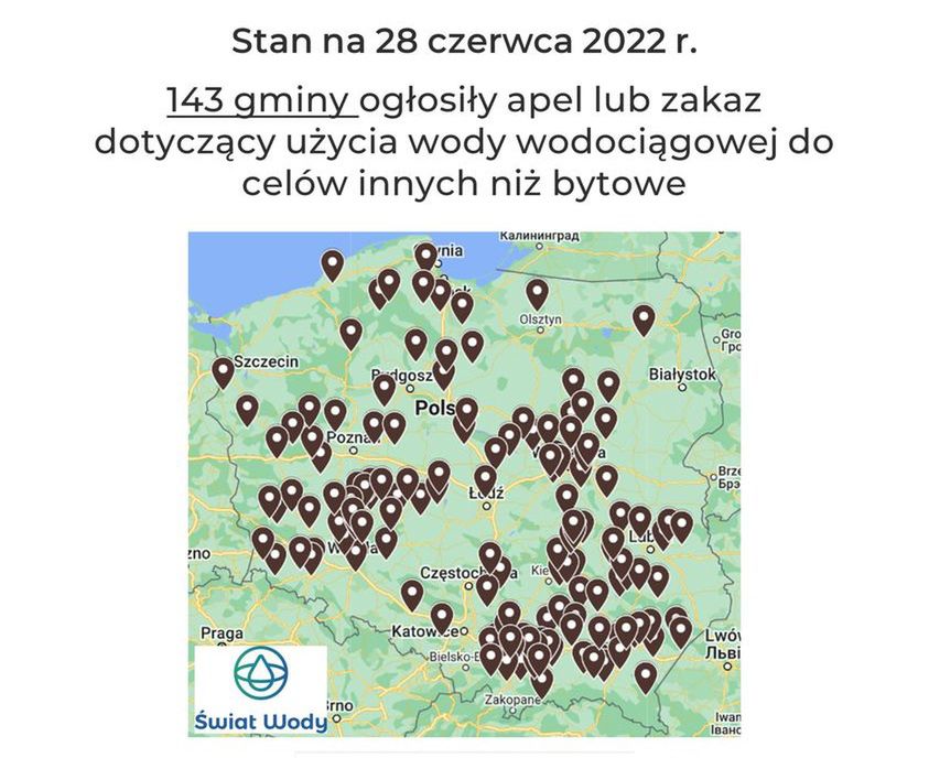 Fala upałów w Polce. W tych gminach ograniczają już zużycie wody