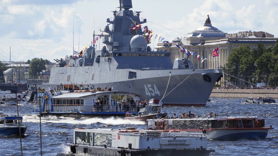 arch54
FILE - Russian frigate named "Admiral of the Fleet of the Soviet Union Gorshkov" is seen moored in the Neva River during the Navy Day celebration in St.  Petersburg, Russia, onJuly 31, 2022. Russian President Vladimir Putin on Wednesday Jan. 4, 2023 sent a frigate off to the Atlantic Ocean armed with hypersonic Zircon cruise missiles. (AP Photo/Dmitri Lovetsky, File)
Dmitri Lovetsky