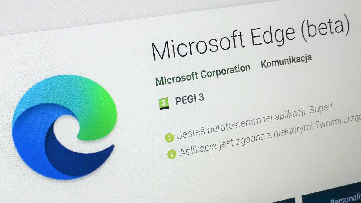Edge na Androida dostał nowe menu konfiguracji interfejsu, fot. Oskar Ziomek