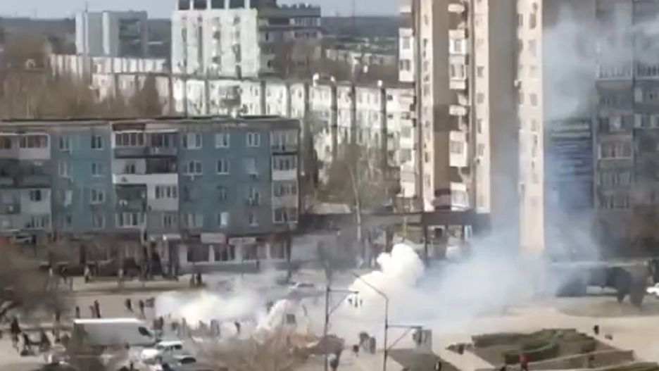 Rosjanie atakują ludność w Enerhodarze. 