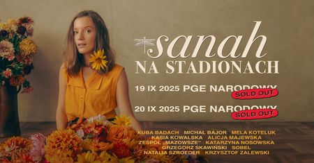 Wyprzedała drugi koncert na PGE Narodowym. Sanah wystąpi w Warszawie z plejadą gwiazd