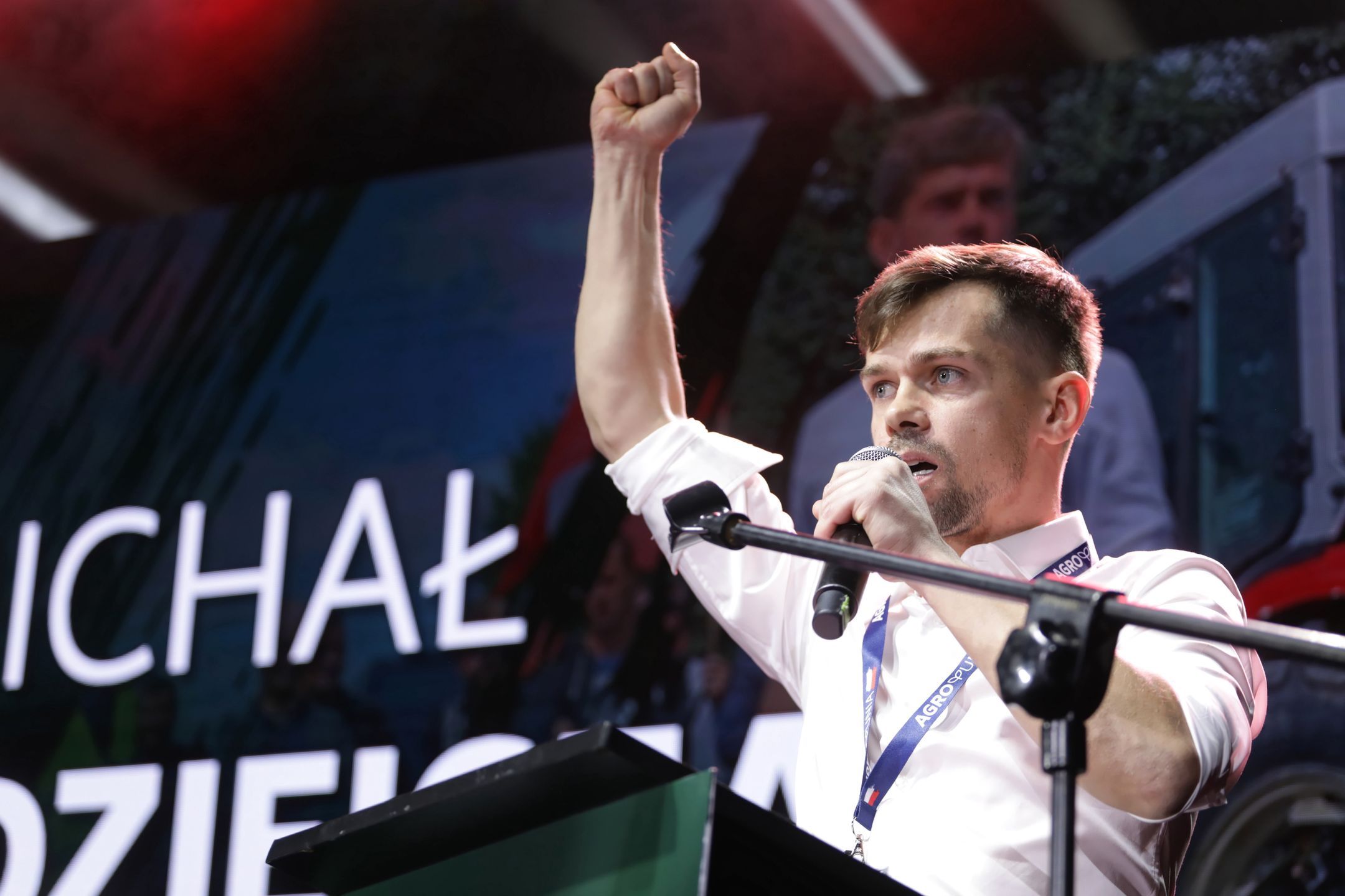 Michał Kołodziejczak na konwencji Agrounii 