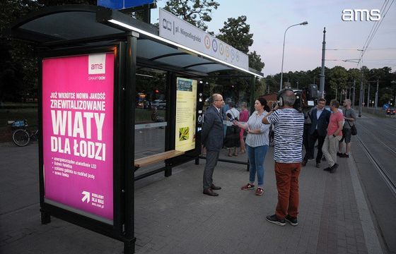 AMS rewitalizuje wiaty przystankowe w Łodzi