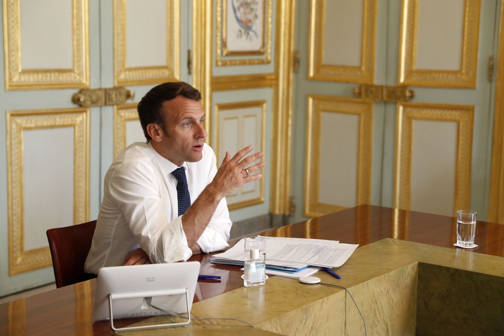 Prezydent Francji Emmanuel Macron