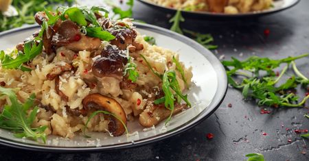 Ekspresowe risotto pieczarkowe