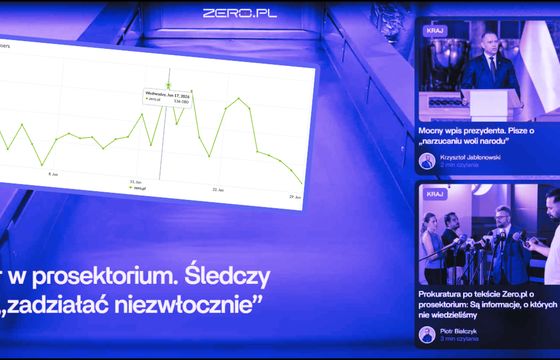 Portal Kanału Zero po raz pierwszy z takim wynikiem. "Z nikim się nie ścigamy"