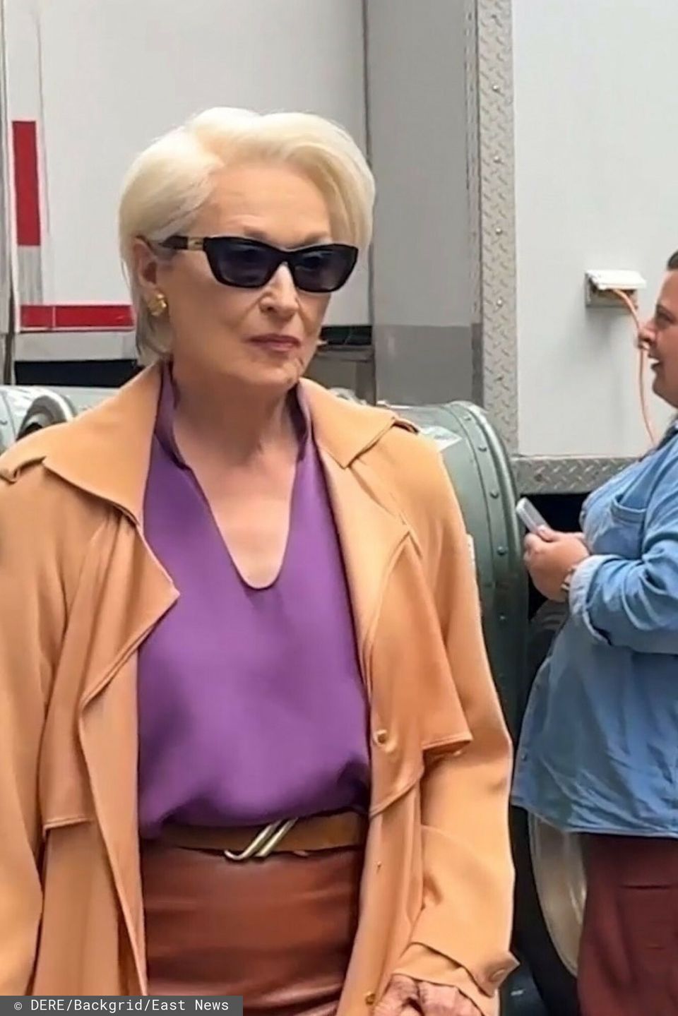 Meryl Streep na planie "Diabeł ubiera się u Prady 2"