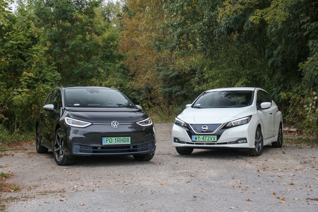 Test: Volkswagen ID.3 1st vs Nissan Leaf - pierwsze takie starcie na szczycie