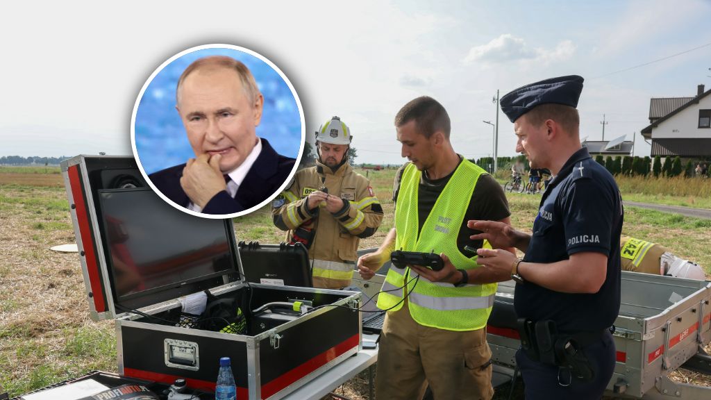 Służby sprawdzają zgłoszenie o upadku rosyjskiego drona w miejco
