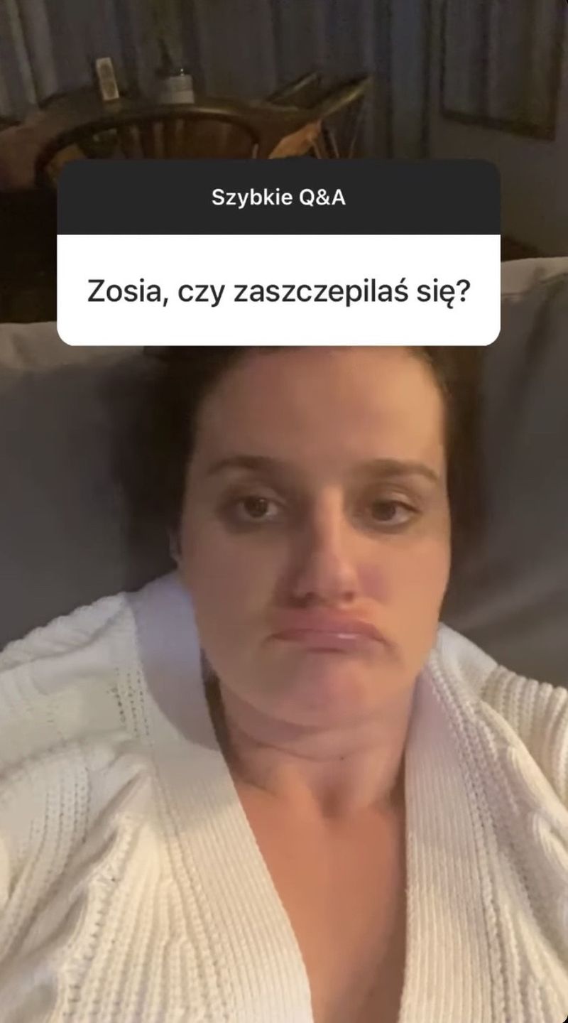 Zofia Zborowska uzewnętrznia się na Q&A na Instagramie