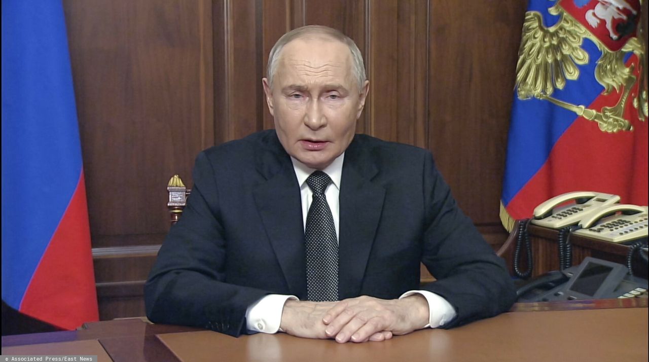 Putin delivered a speech