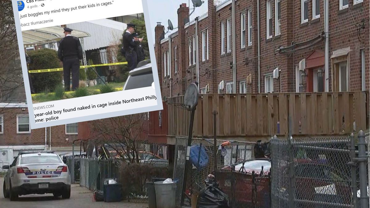 nagie dziecko było pozostawione bez opieki rodziców w klatce dla psa 