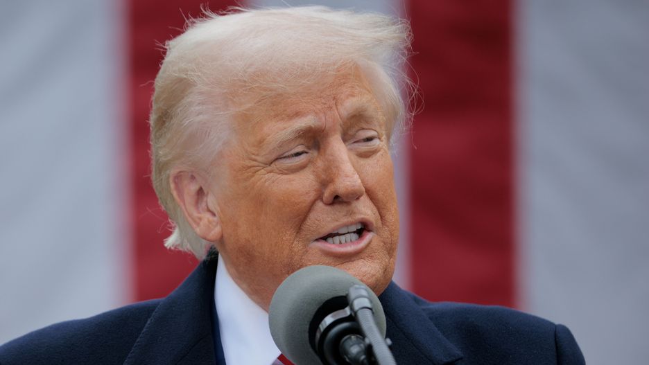 WASHINGTON, DC - APRIL 02: U.S. President Donald Trump speaks during a “Make America Wealthy Again” trade announcement event in the Rose Garden at the White House on April 2, 2025 in Washington, DC. Touting the event as “Liberation Day," Trump announced additional tariffs targeting goods imported to the U.S. (Photo by Chip Somodevilla/Getty Images)