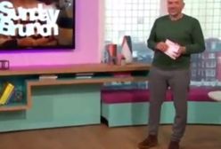 Prezenter miał wypadek na wizji. Nikt się do niego nie zbliżył