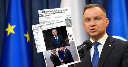 "Przeciwko Tuskowi". O decyzji Dudy mówi cały świat